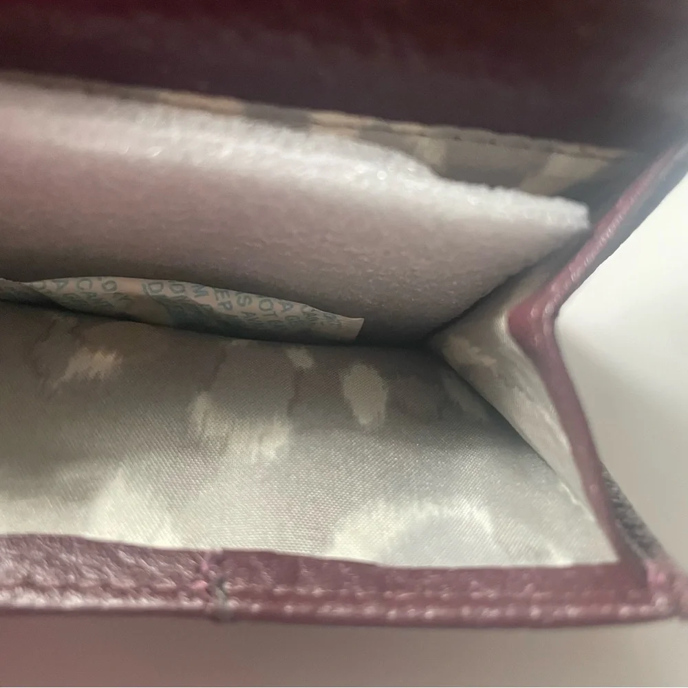 Aimee Kestenberg Zip It Up Trifold Leather Wallet in True Plum - Picture 9 of 13